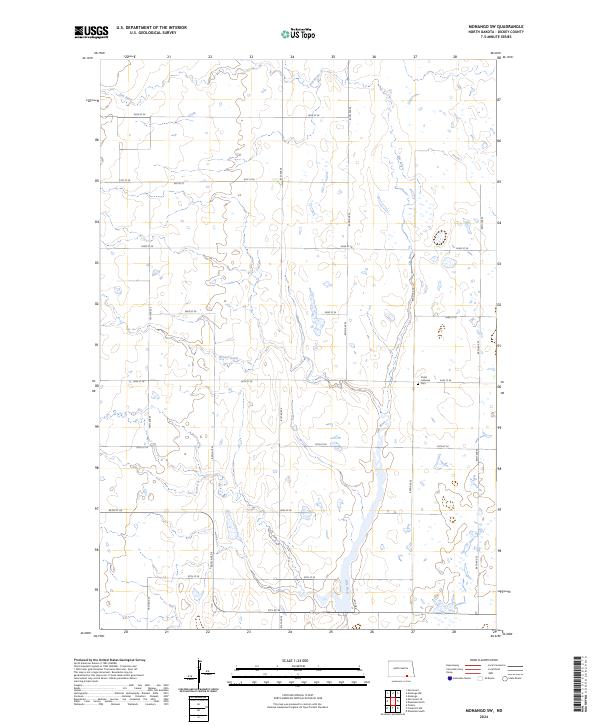 USGS Topographic Map – Monango SW