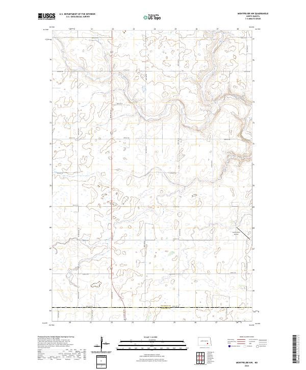 USGS Topographic Map – Montpelier NW
