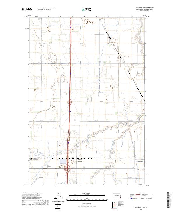USGS Topographic Map – Mooreton East
