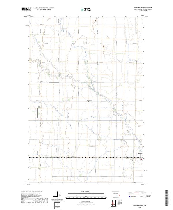 USGS Topographic Map – Mooreton West