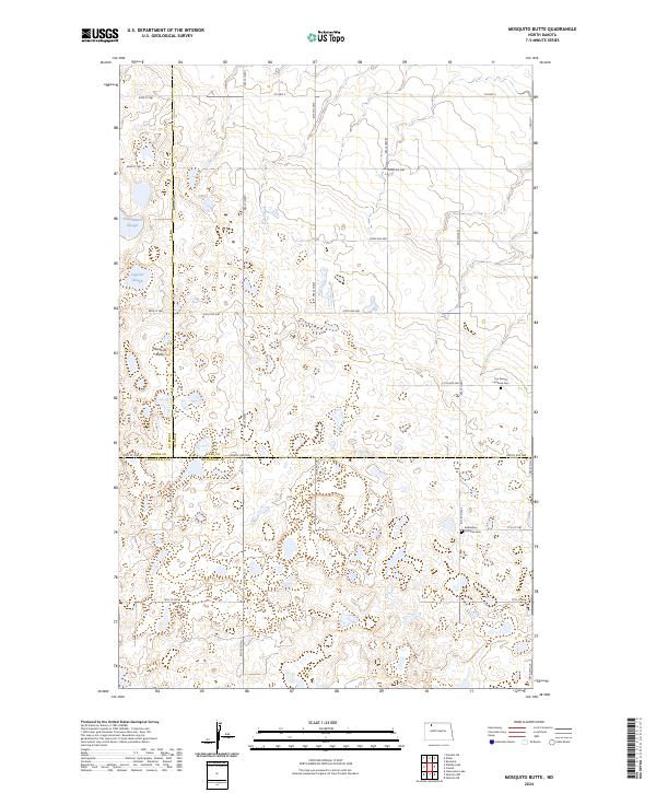 USGS Topographic Map – Mosquito Butte
