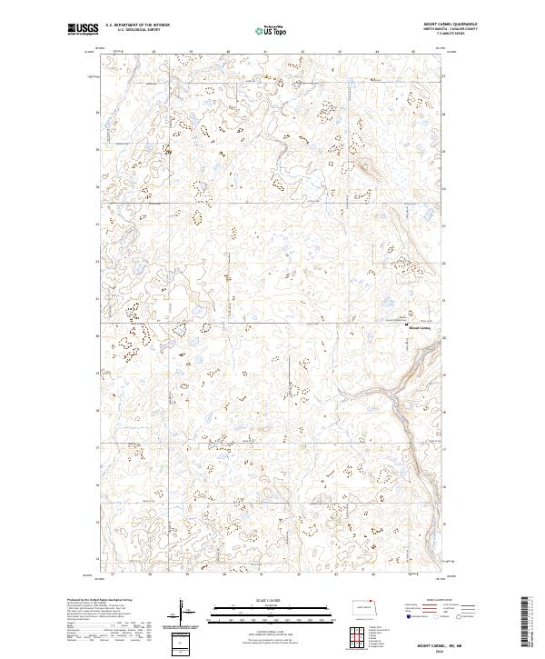USGS Topographic Map – Mount Carmel