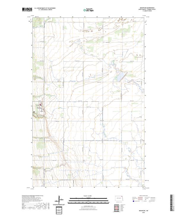 USGS Topographic Map – Mountain