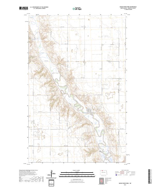 USGS Topographic Map – Mouse River Park