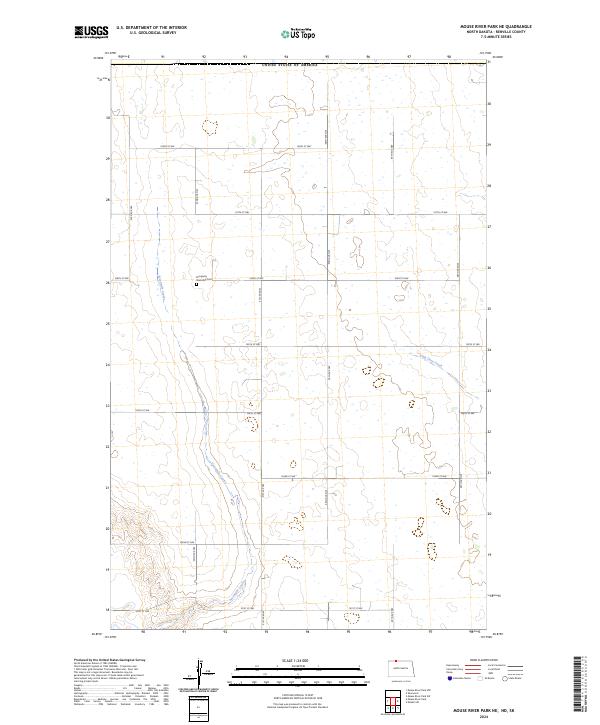 USGS Topographic Map – Mouse River Park NE
