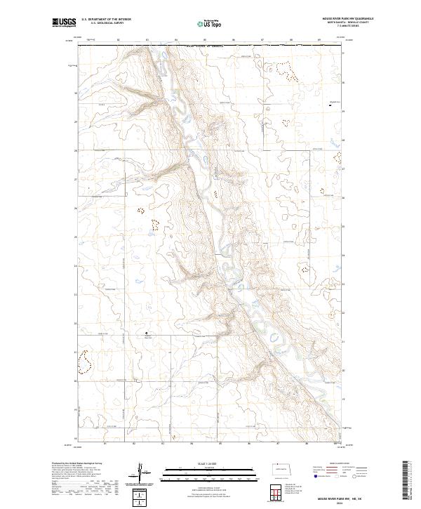 USGS Topographic Map – Mouse River Park NW
