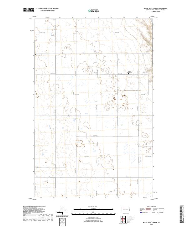USGS Topographic Map – Mouse River Park SW