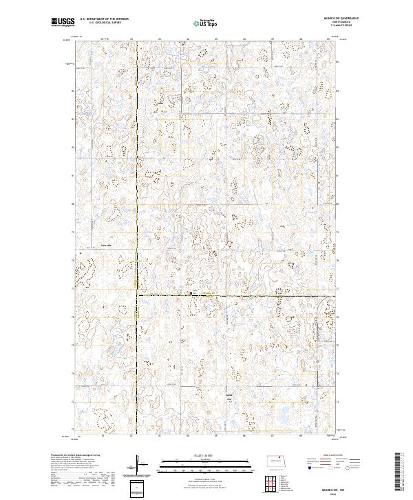 USGS Topographic Map – Munich SW