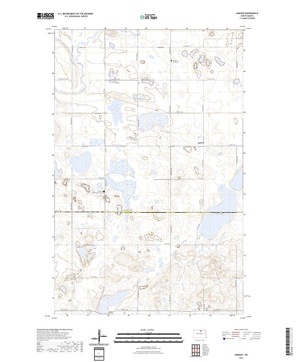 USGS Topographic Map – Nanson