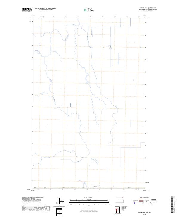 2024 Map of Neche OE N, 2024 Print