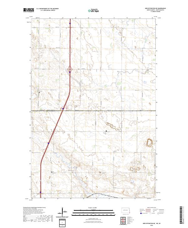 USGS Topographic Map – New Effington NE
