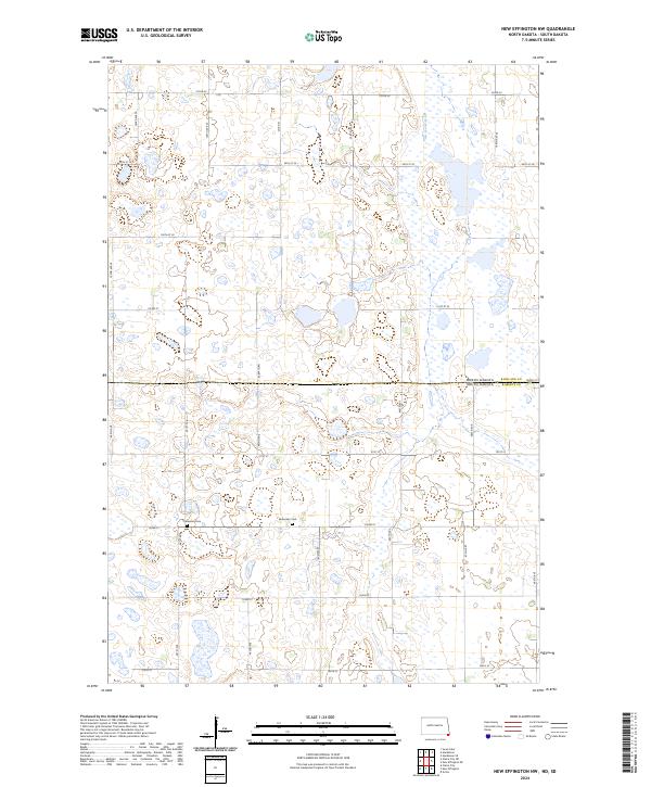 USGS Topographic Map – New Effington NW