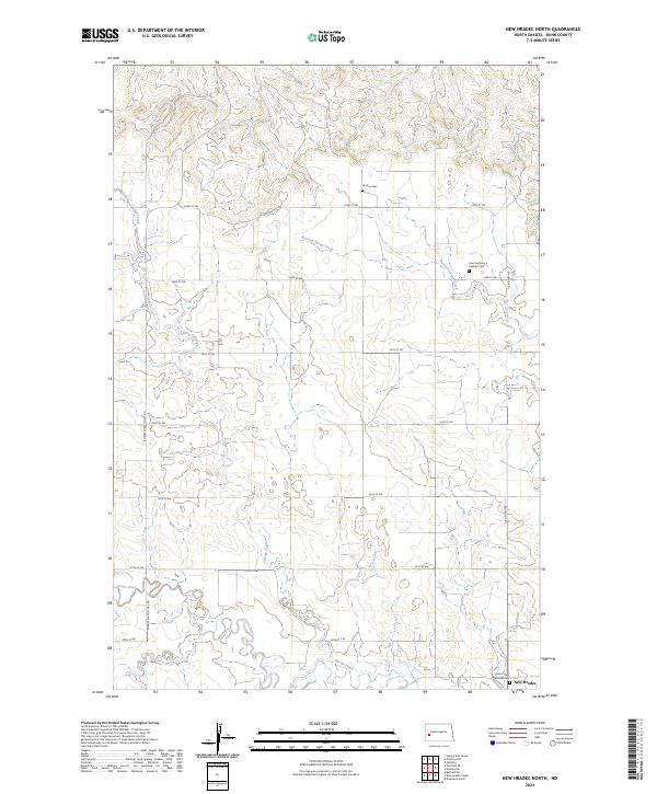 USGS Topographic Map – New Hradec North