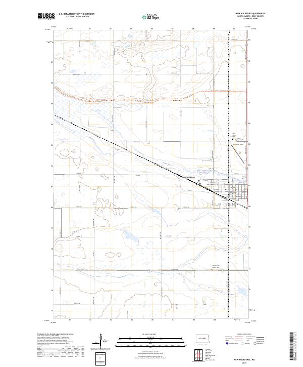 USGS Topographic Map – New Rockford