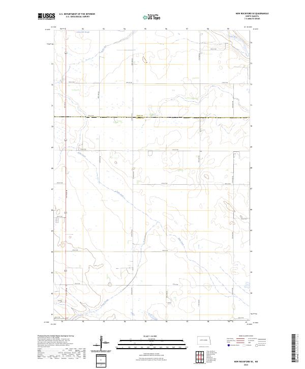 USGS Topographic Map – New Rockford SE