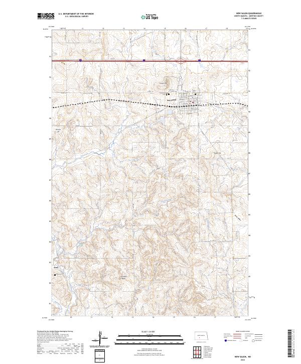 USGS Topographic Map – New Salem