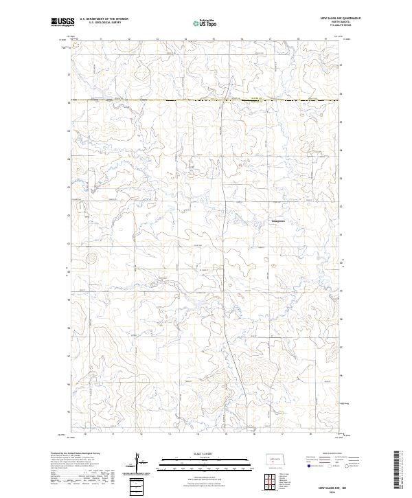 USGS Topographic Map – New Salem NW