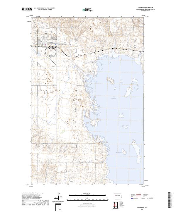 USGS Topographic Map – New Town
