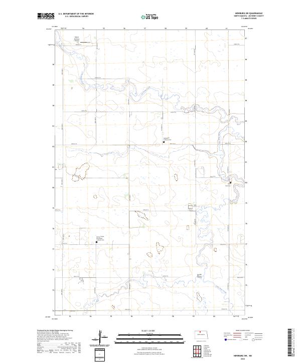 USGS Topographic Map – Newburg SW