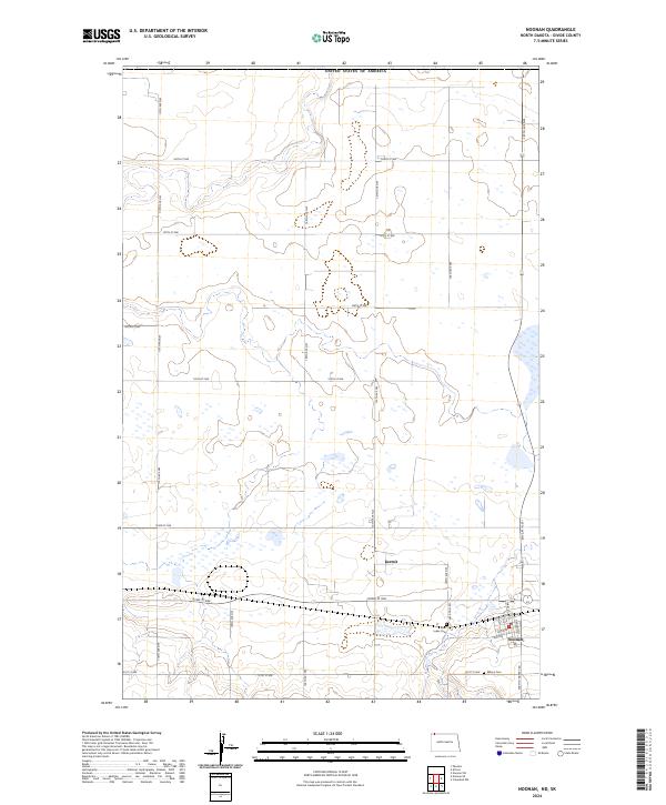 USGS Topographic Map – Noonan
