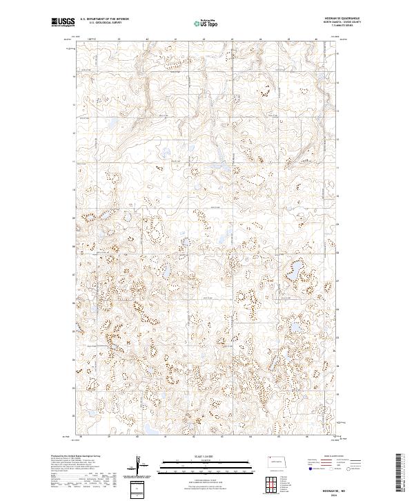 USGS Topographic Map – Noonan SE
