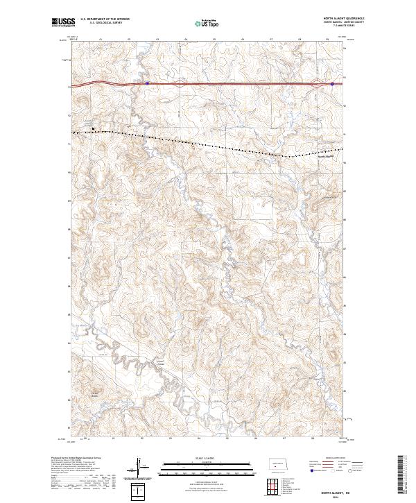 USGS Topographic Map – North Almont