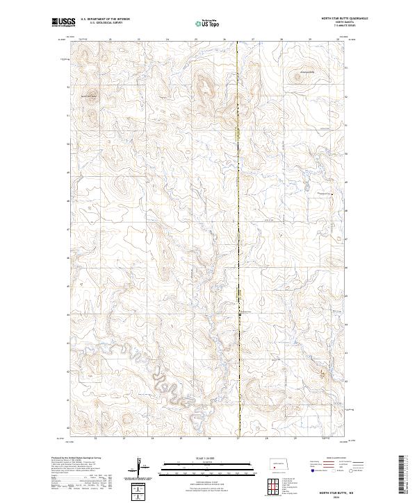 USGS Topographic Map – North Star Butte