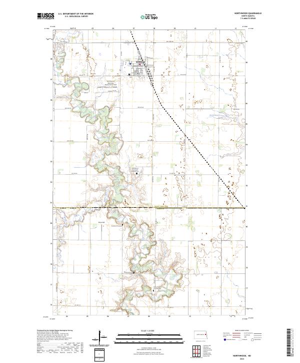 USGS Topographic Map – Northwood