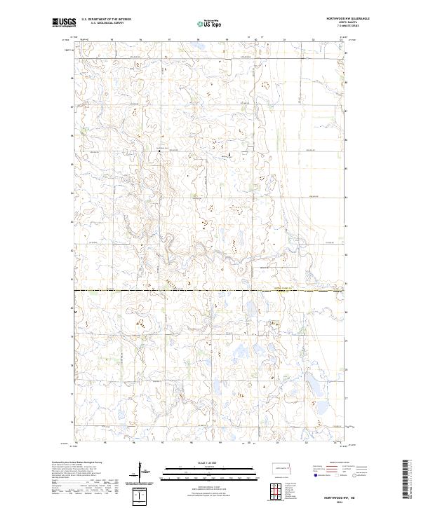 USGS Topographic Map – Northwood NW
