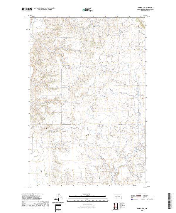 2024 Map of Nygren Dam, 2024 Print