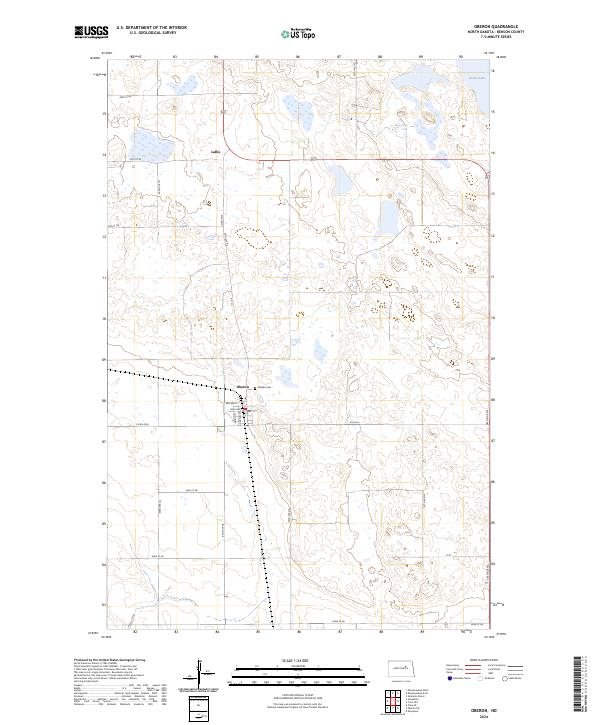 USGS Topographic Map – Oberon