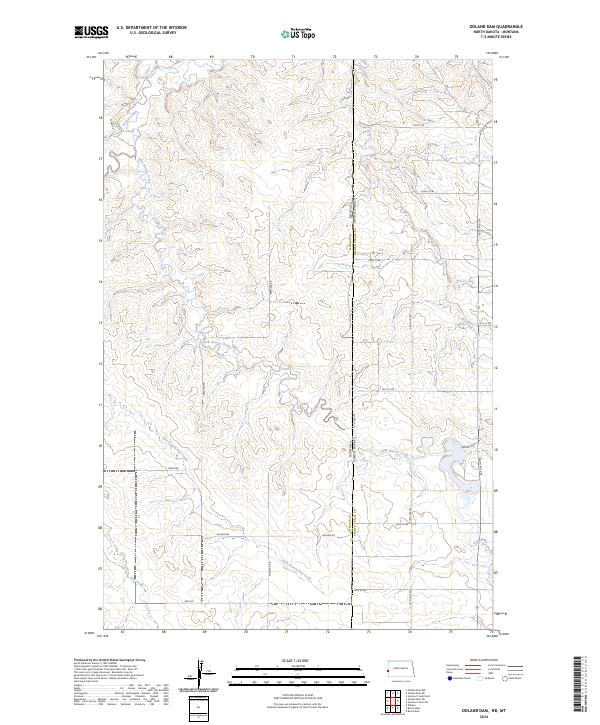 USGS Topographic Map – Odland Dam