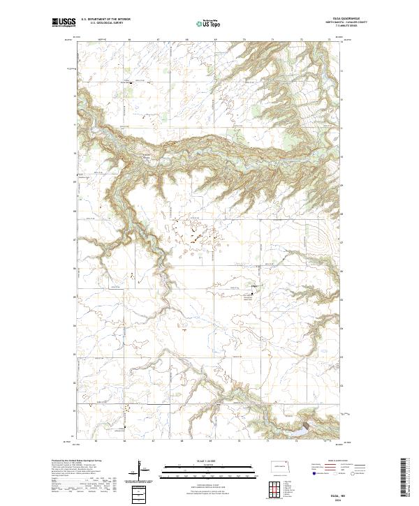 USGS Topographic Map – Olga