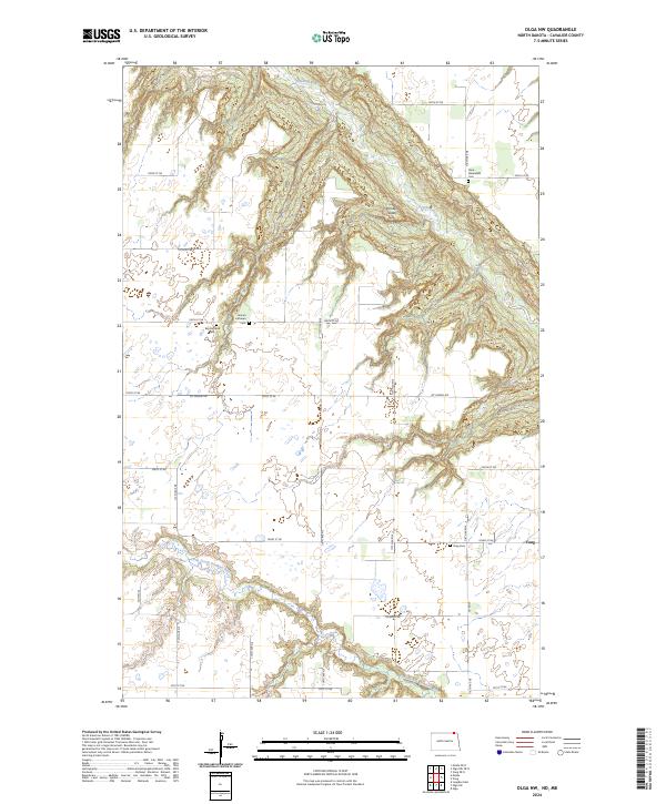 USGS Topographic Map – Olga NW