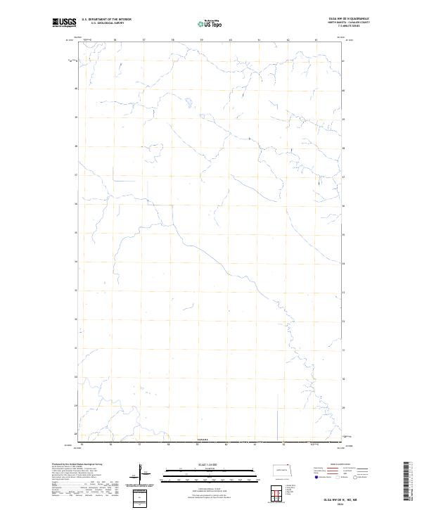 2024 Map of Olga NW OE N, 2024 Print