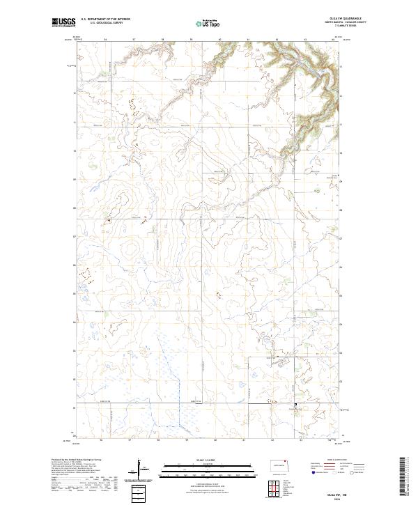 USGS Topographic Map – Olga SW