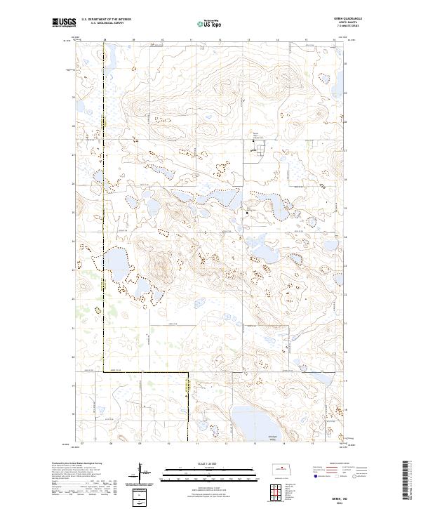 USGS Topographic Map – Orrin