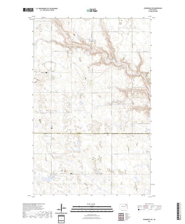 USGS Topographic Map – Osnabrock SW