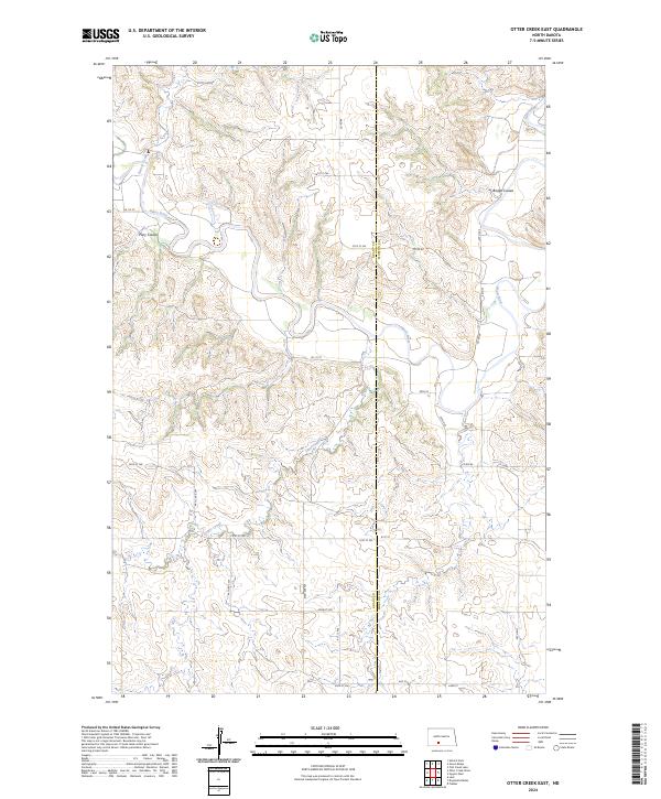 USGS Topographic Map – Otter Creek East