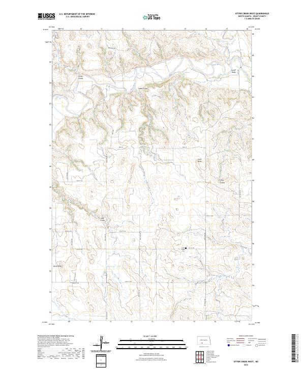 USGS Topographic Map – Otter Creek West