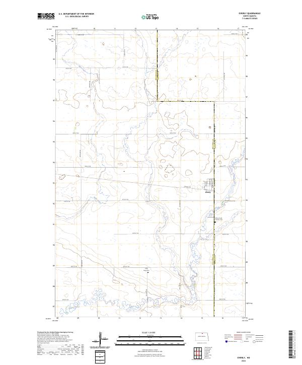USGS Topographic Map – Overly