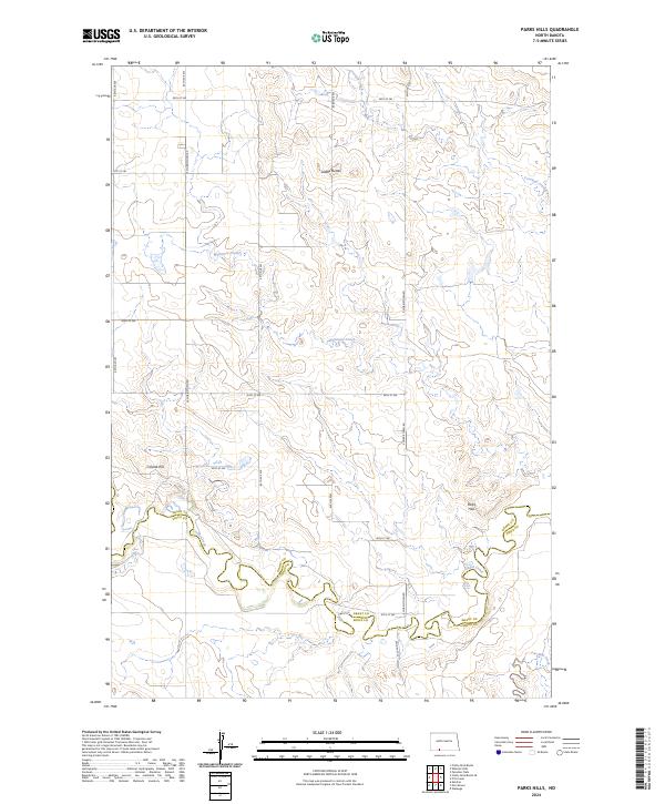 USGS Topographic Map – Parks Hills