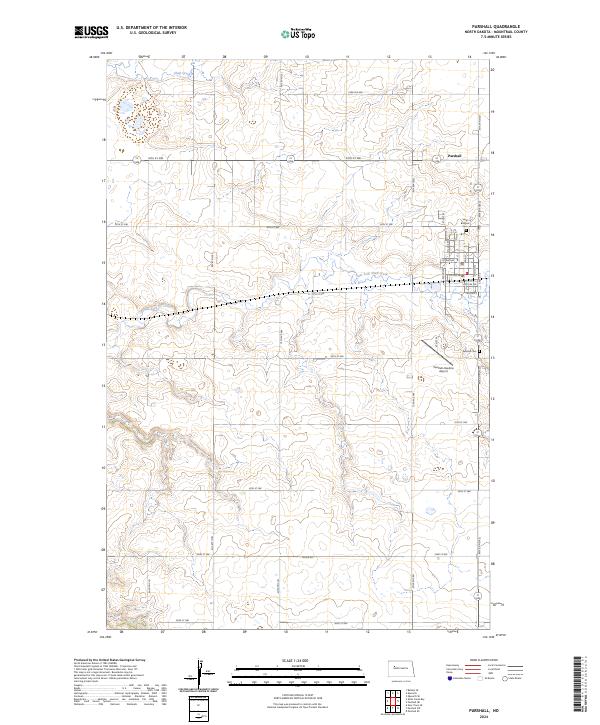 USGS Topographic Map – Parshall