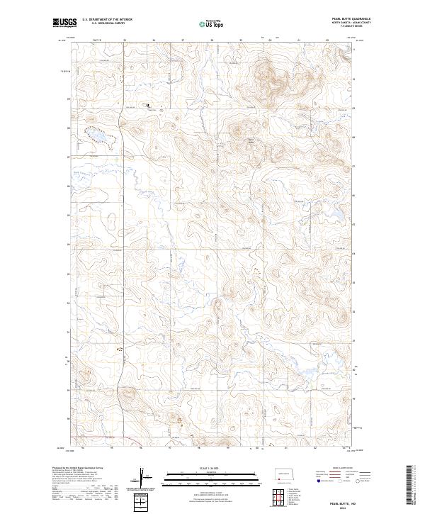 USGS Topographic Map – Pearl Butte