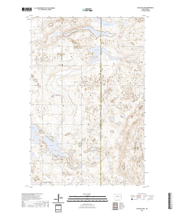 USGS Topographic Map – Pelican Lake