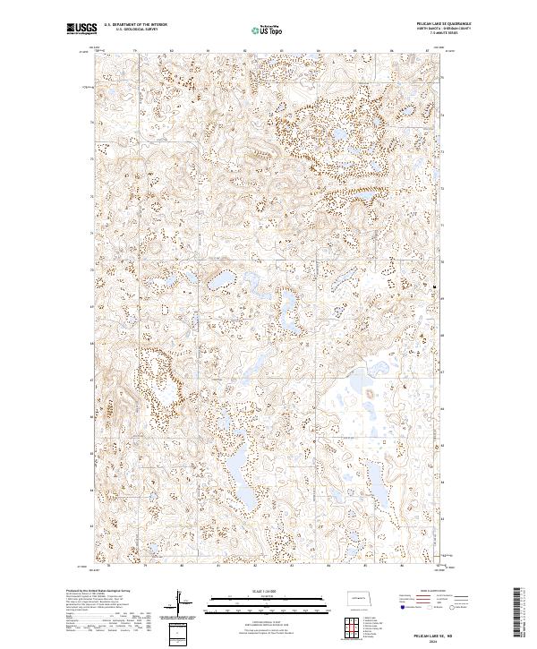 USGS Topographic Map – Pelican Lake SE