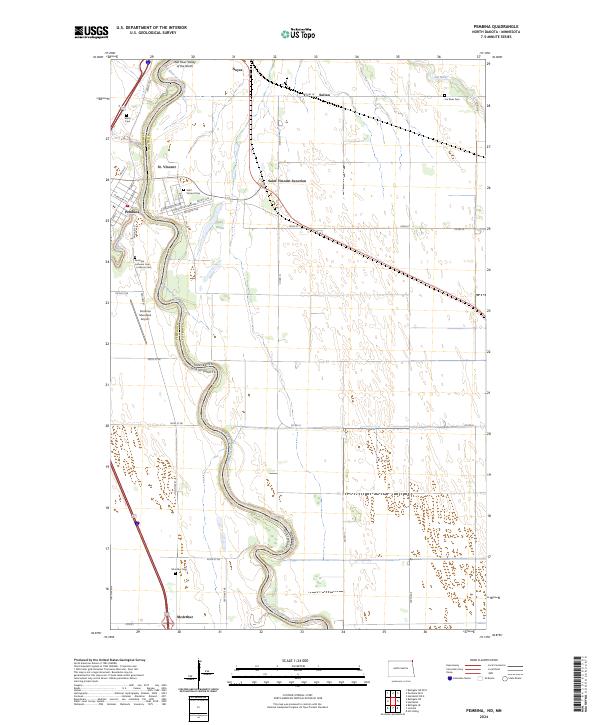 USGS Topographic Map – Pembina