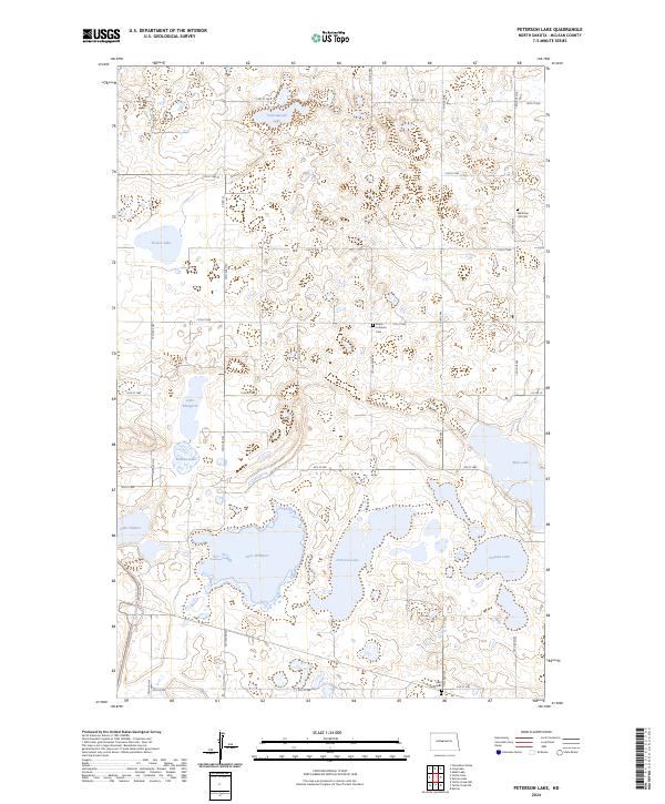 USGS Topographic Map – Peterson Lake