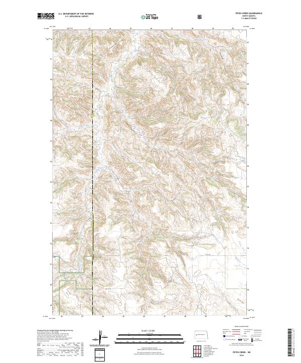 USGS Topographic Map – Petes Creek