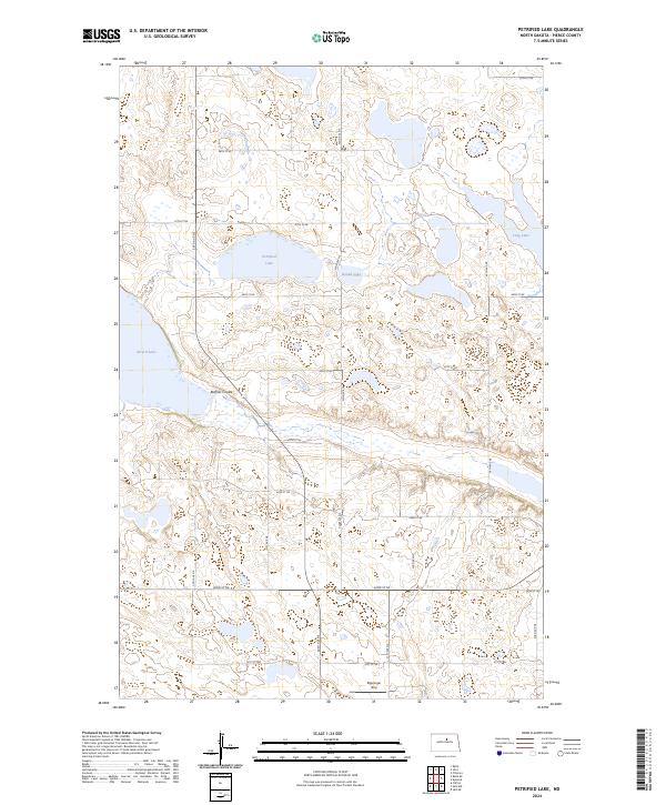 USGS Topographic Map – Petrified Lake